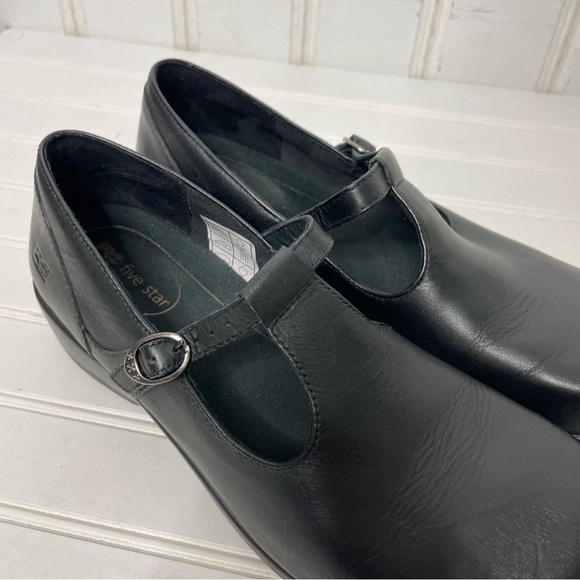 Timberland Pro Mary Jane Classic T-Strap Shoes Black 600 - Picture 6 of 12